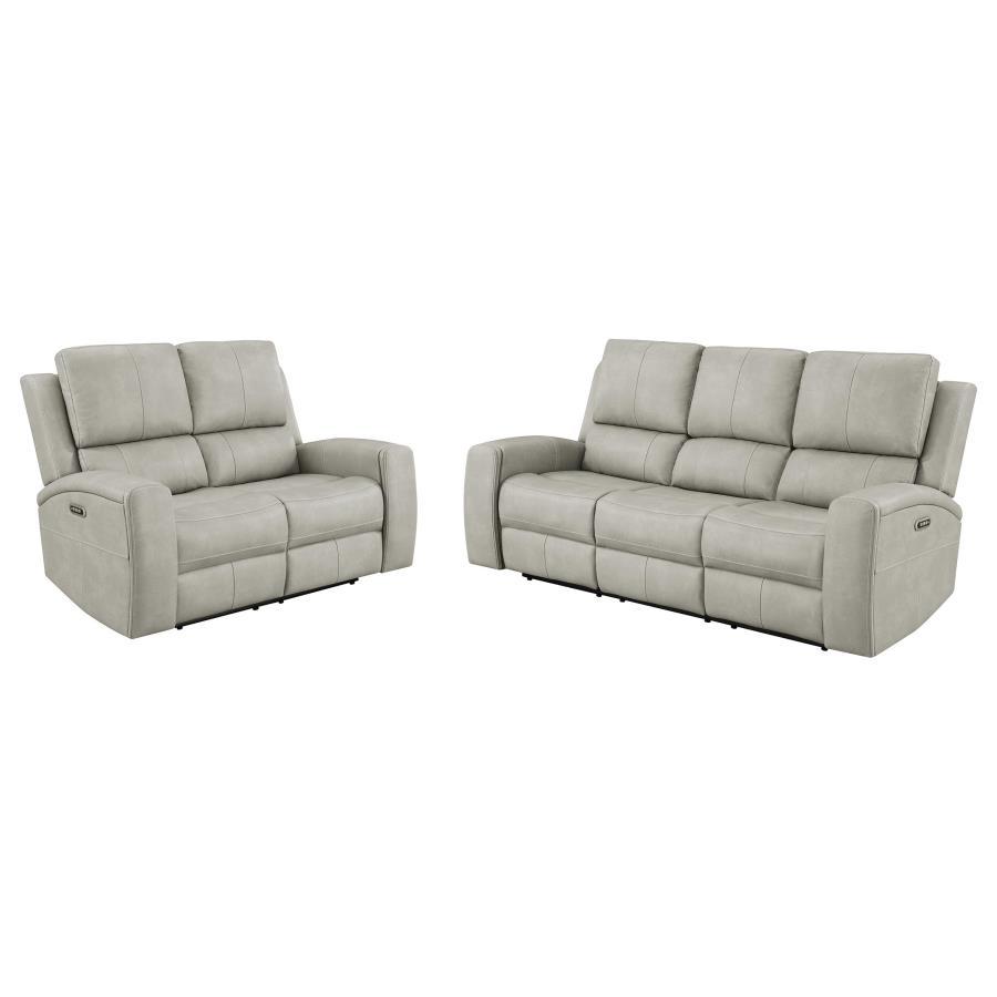 Brickston - Triple Power Reclining Sofa Set Reclining Sofas & Loveseats by Coaster Fine Furniture - Walls Furniture & Mattress