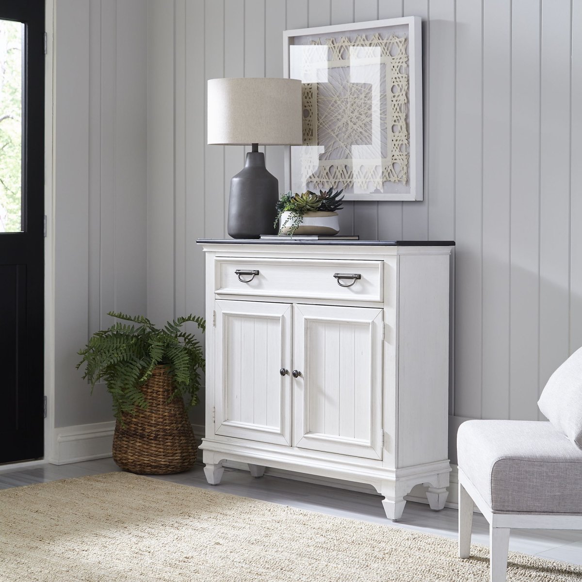Allyson Park - Accent Hall Console - White Console Tables by Liberty Furniture - Walls Furniture & Mattress