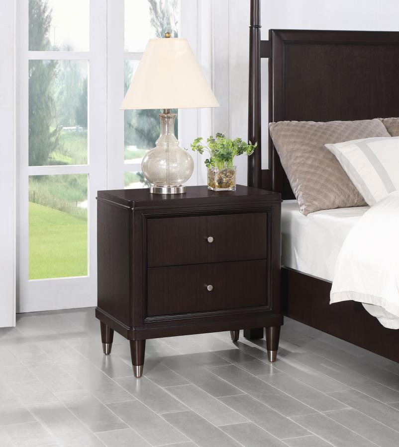 Emberlyn - 2 - Drawer Nightstand - Brown Accent Nightstands by Coaster Fine Furniture - Walls Furniture & Mattress
