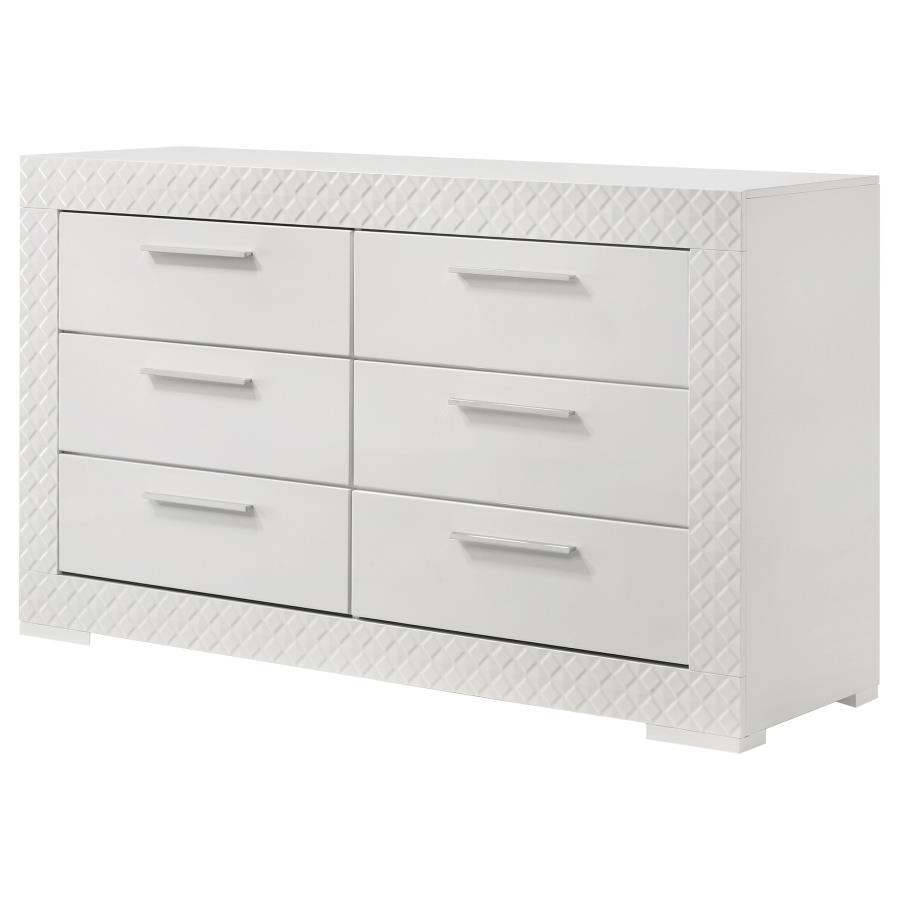 Ives - 6 - Drawer Dresser Dressers by Coaster Fine Furniture - Walls Furniture & Mattress