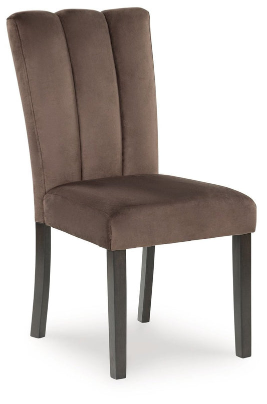 Jeshina - Dining Upholstered Side Chair (Set of 2) - Mocha Chair Sets by Signature Design by Ashley® - Walls Furniture & Mattress