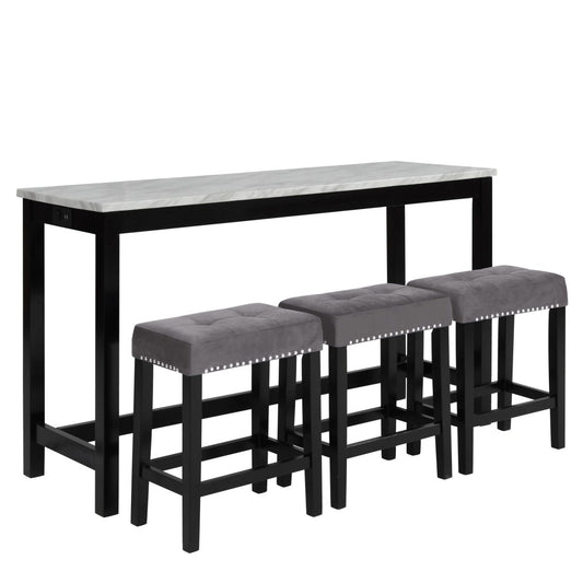 Celeste - Theater Bar Table Set 4 Piece Dining Room Sets by New Classic - Walls Furniture & Mattress