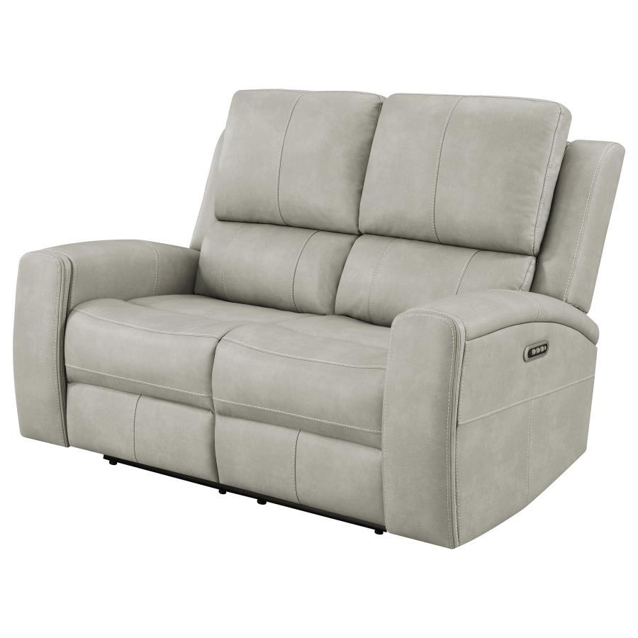Brickston - Triple Power Reclining Loveseat Reclining Loveseats by Coaster Fine Furniture - Walls Furniture & Mattress