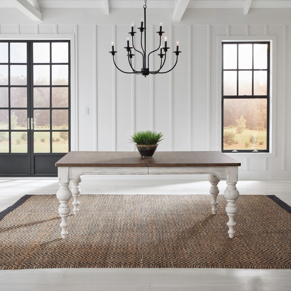 River Place - Rectangular Leg Table - White Dining Tables by Liberty Furniture - Walls Furniture & Mattress