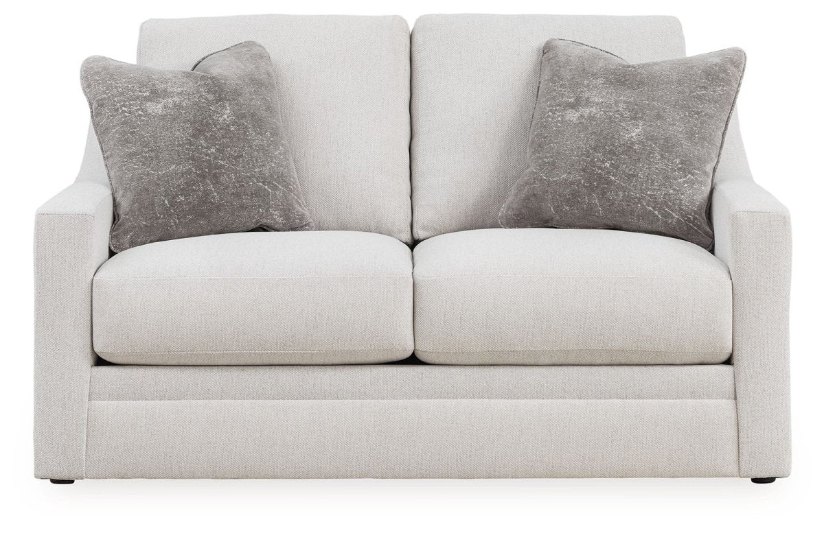 Maitelynn - Loveseat - Chalk Stationary Loveseats by Ashley® - Walls Furniture & Mattress