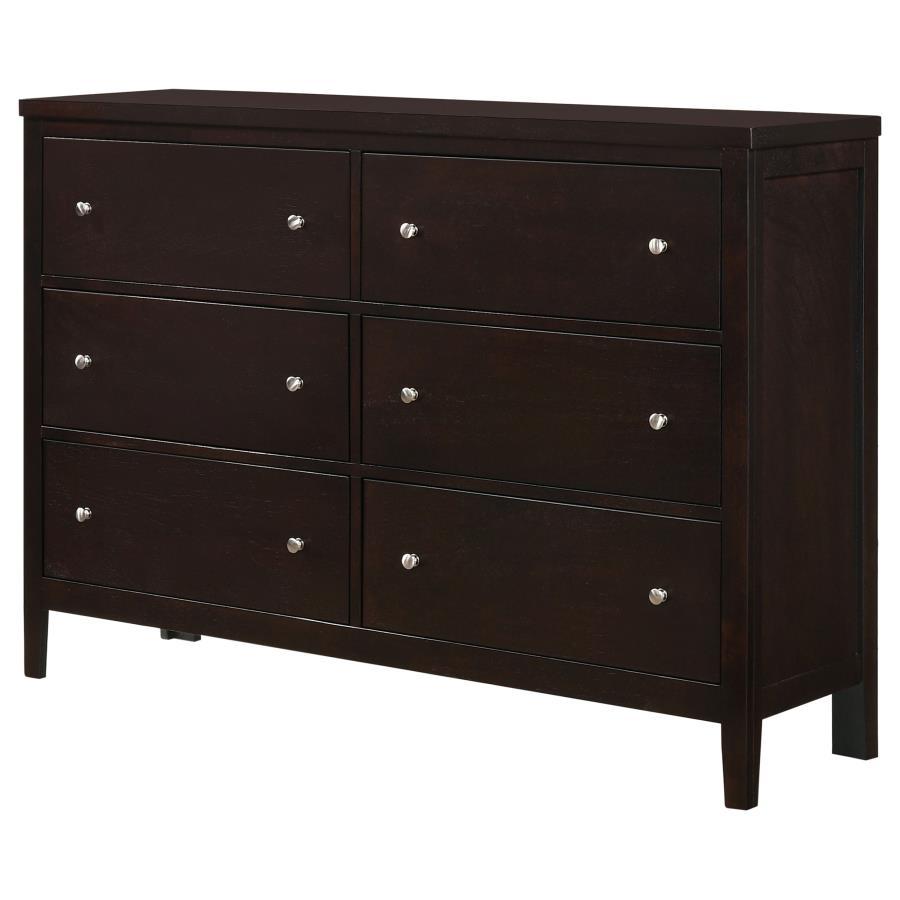 Carlton - 6 - Drawer Dresser Dressers by CoasterEveryday - Walls Furniture & Mattress