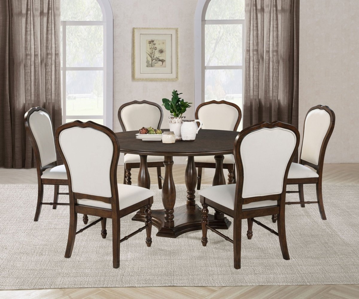 Landon - Round Dining Table Set 5 Piece Dining Room Sets by Coaster Fine Furniture - Walls Furniture & Mattress