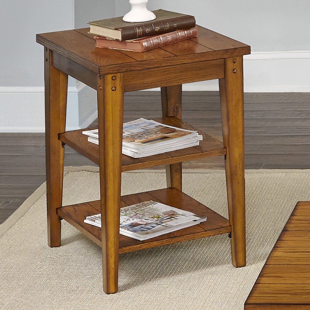Lake House - Tiered Table Chair Side Tables by Liberty Furniture - Walls Furniture & Mattress