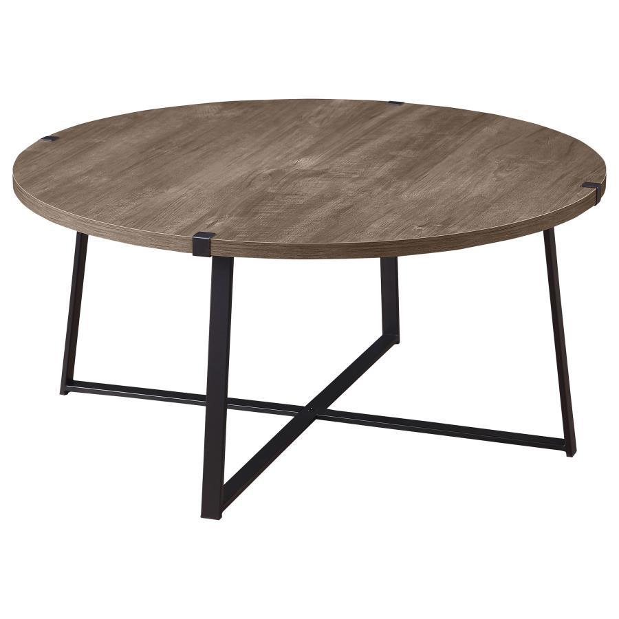 Marcus - Round Coffee Table Set Table Sets by Coaster Fine Furniture - Walls Furniture & Mattress