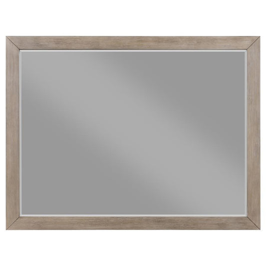 Kenora - Dresser Mirror - Barley Brown Bedroom Mirrors by Coaster Fine Furniture - Walls Furniture & Mattress