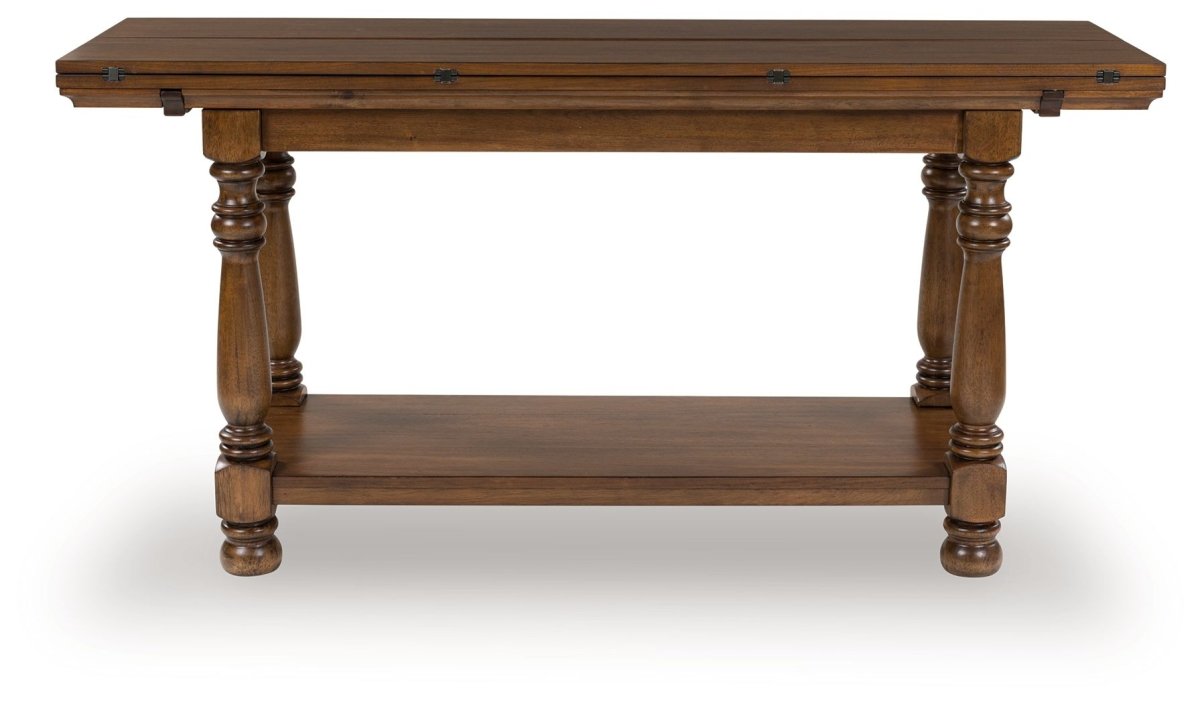 Sturlayne - Flip Top Sofa Table - Brown Sofa Tables by Signature Design by Ashley® - Walls Furniture & Mattress