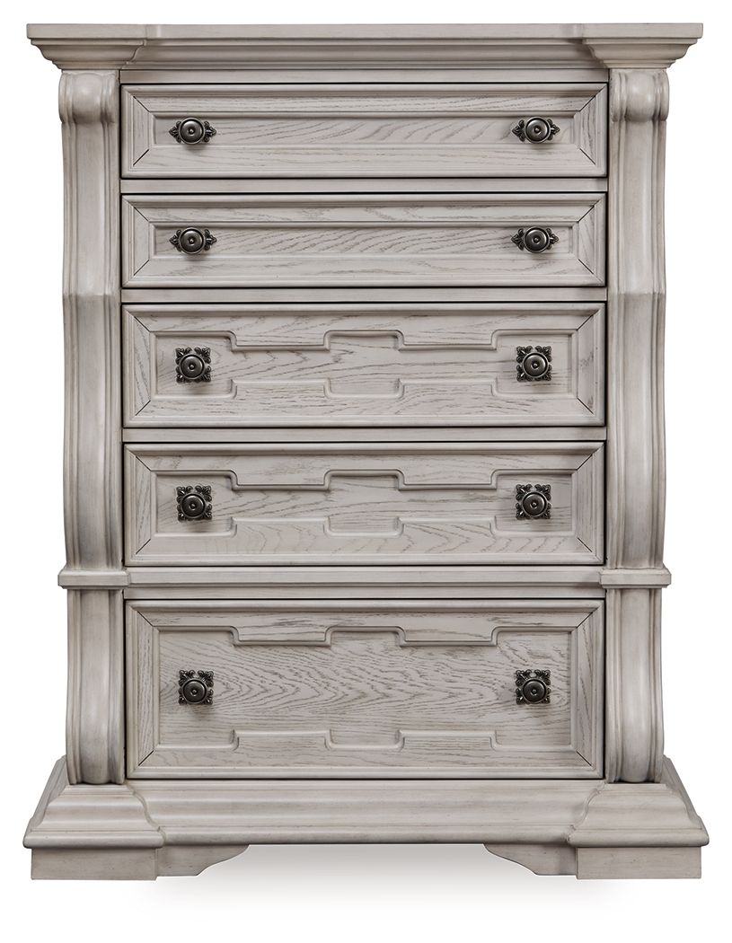 Bruchandi - Antique White - Five Drawer Chest Accent Chests by Signature Design by Ashley® - Walls Furniture & Mattress