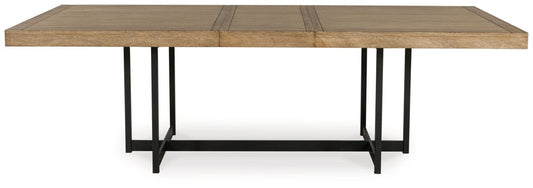 Tomtyn - Rectangular Dining Room Extension Table - Light Brown Dining Tables with Extensions by Signature Design by Ashley® - Walls Furniture & Mattress