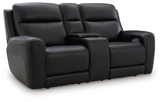 5Z - Comfort - Relaxation - Power Reclining Loveseat with Console / Adj Headrest Reclining Loveseats by Signature Design by Ashley® - Walls Furniture & Mattress