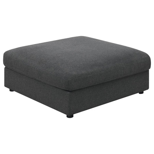 Serene - Square Upholstered Ottoman Upholstered Ottomans by CoasterEssence - Walls Furniture & Mattress