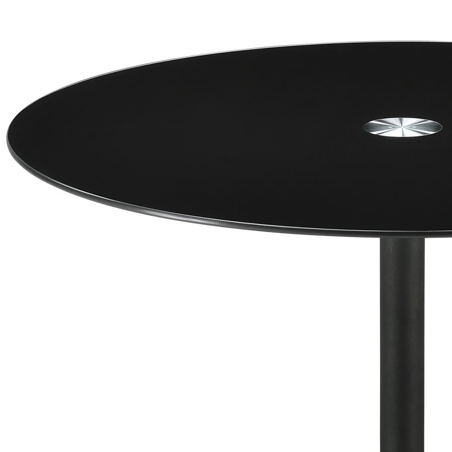 Ganso - Round Metal Coffee Table With Tempered Glass Top End Tables by Coaster Fine Furniture - Walls Furniture & Mattress