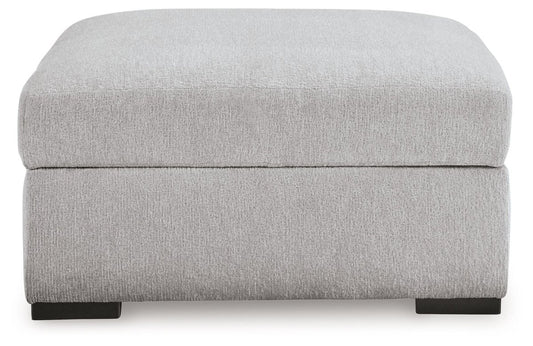 Gabyleigh - Ottoman With Storage - Nickel Storage Ottomans by Benchcraft® - Walls Furniture & Mattress