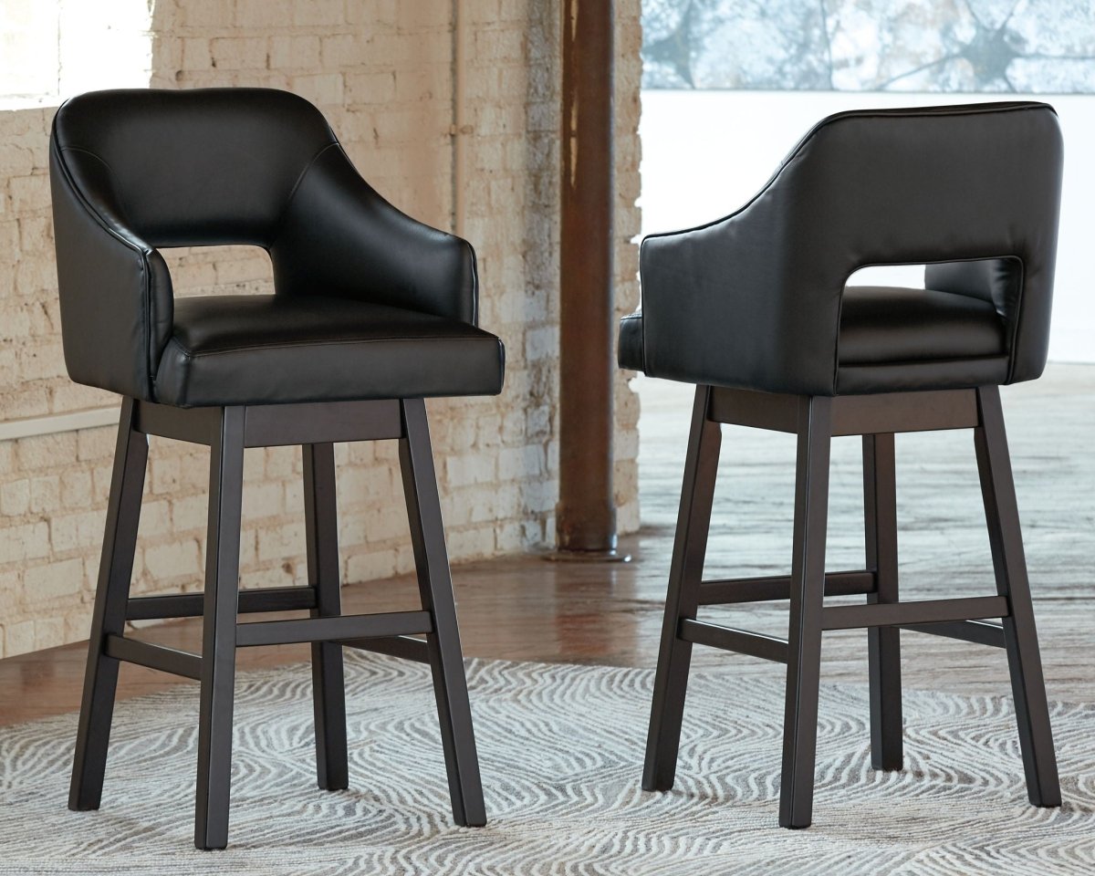 Tallenger - Upholstered Swivel Barstool (Set of 2) Stool Sets by Signature Design by Ashley® - Walls Furniture & Mattress