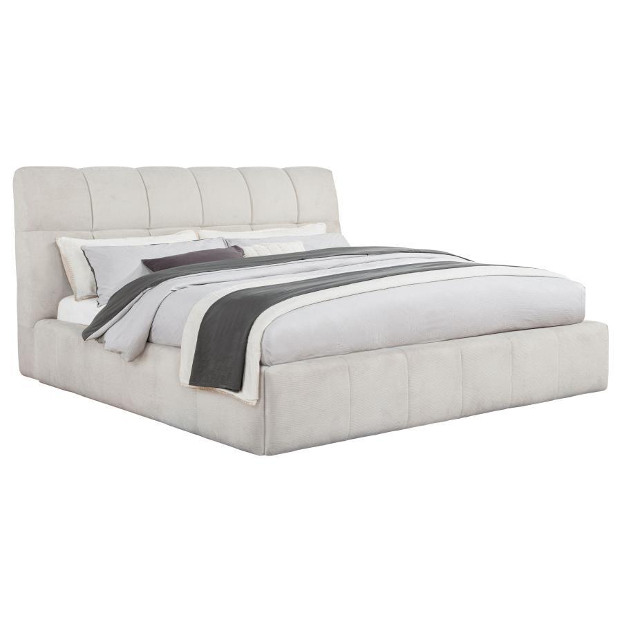 Nollet - Upholstered Platform Bed Upholstered Beds by Coaster Fine Furniture - Walls Furniture & Mattress