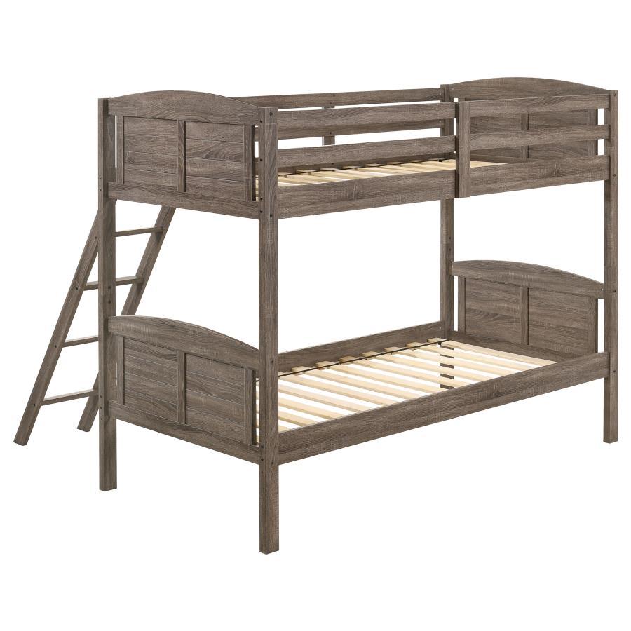 Flynn - Wood Bunk Bed Bunk Beds by CoasterEveryday - Walls Furniture & Mattress