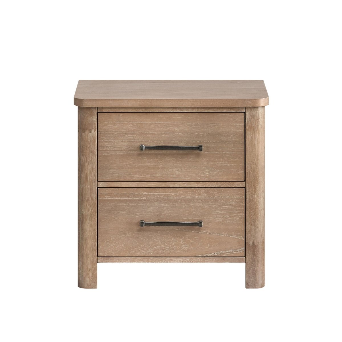 Anika - 2 Drawer Nightstand - Natural / Brown Accent Nightstands by New Classic - Walls Furniture & Mattress