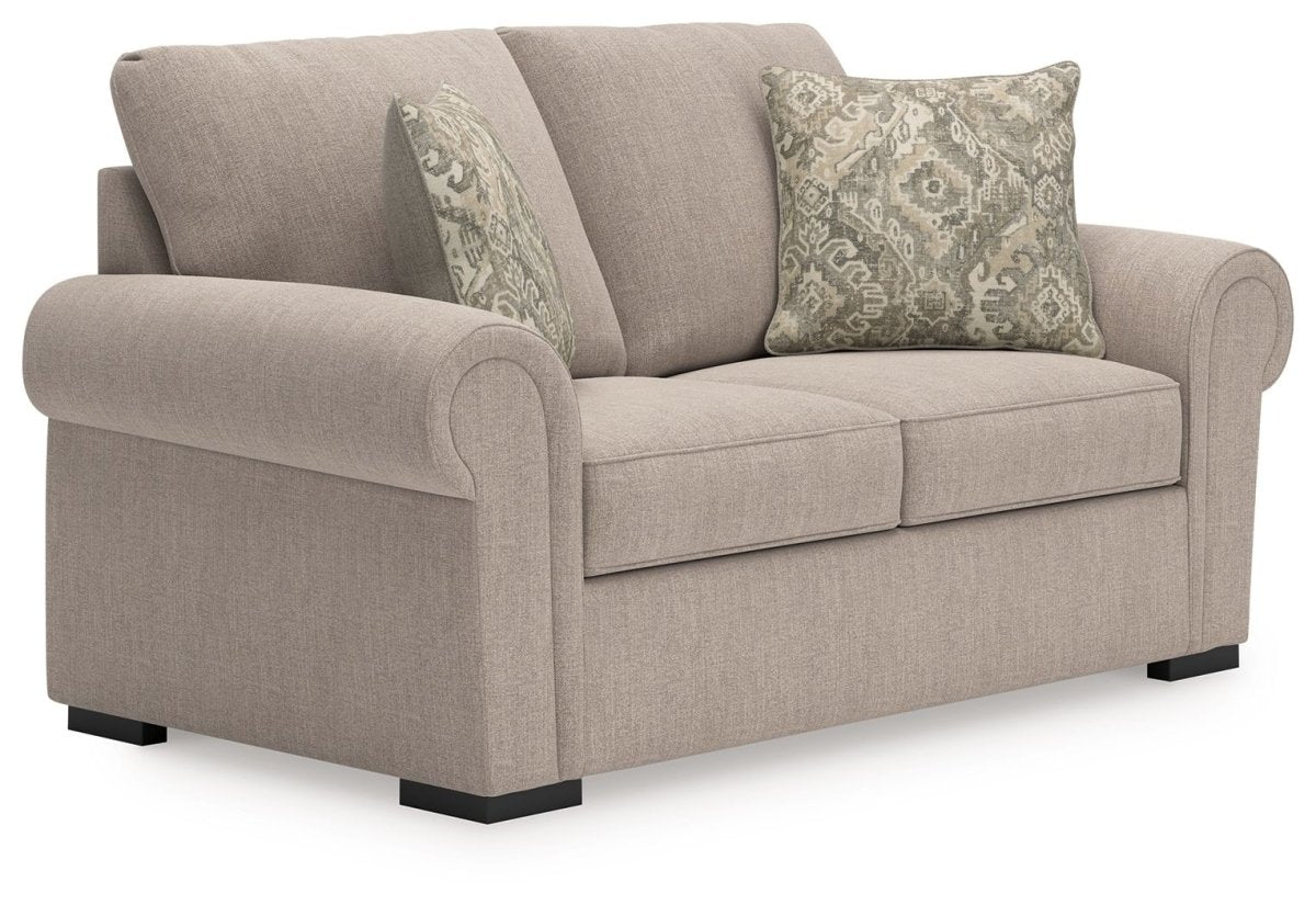 Sararose - Heather - Loveseat Stationary Loveseats by Benchcraft® - Walls Furniture & Mattress