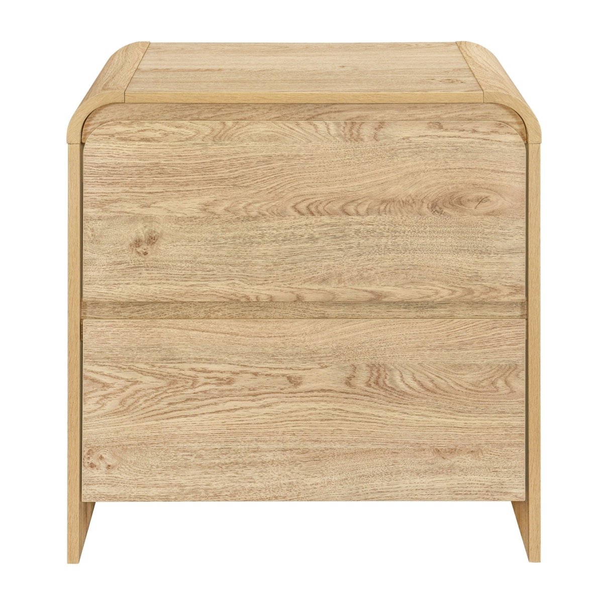Mara - Two Drawer End Table / Bedside Table - Natural End Tables by New Classic - Walls Furniture & Mattress