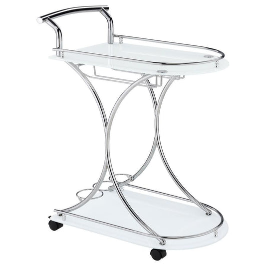 Elfman - 2 - Shelve Serving Cart Bar Carts by CoasterEveryday - Walls Furniture & Mattress