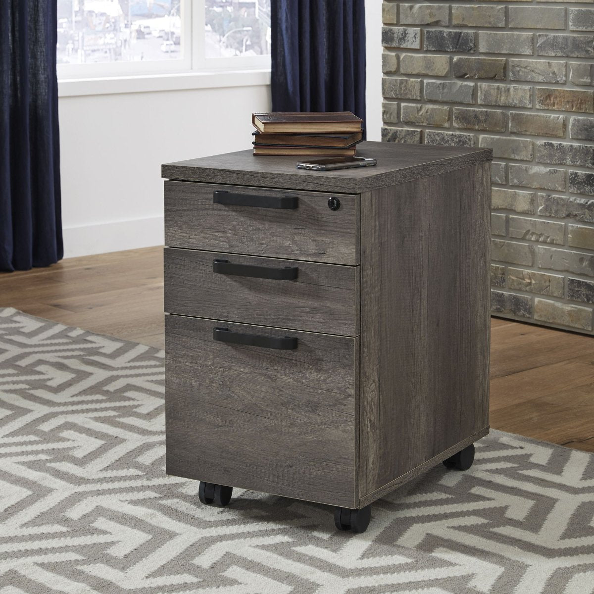 Tanners Creek - File Cabinet - Dark Gray Filing Cabinets by Liberty Furniture - Walls Furniture & Mattress