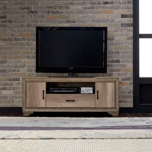 Sun Valley - 60" TV Console - Light Brown TV Stands by Liberty Furniture - Walls Furniture & Mattress