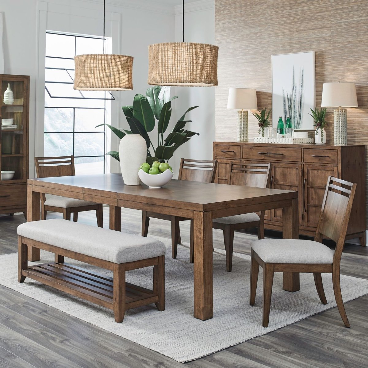 Shaker Lakes - Optional Rectangular Table Set 5 Piece Dining Room Sets by Liberty Furniture - Walls Furniture & Mattress