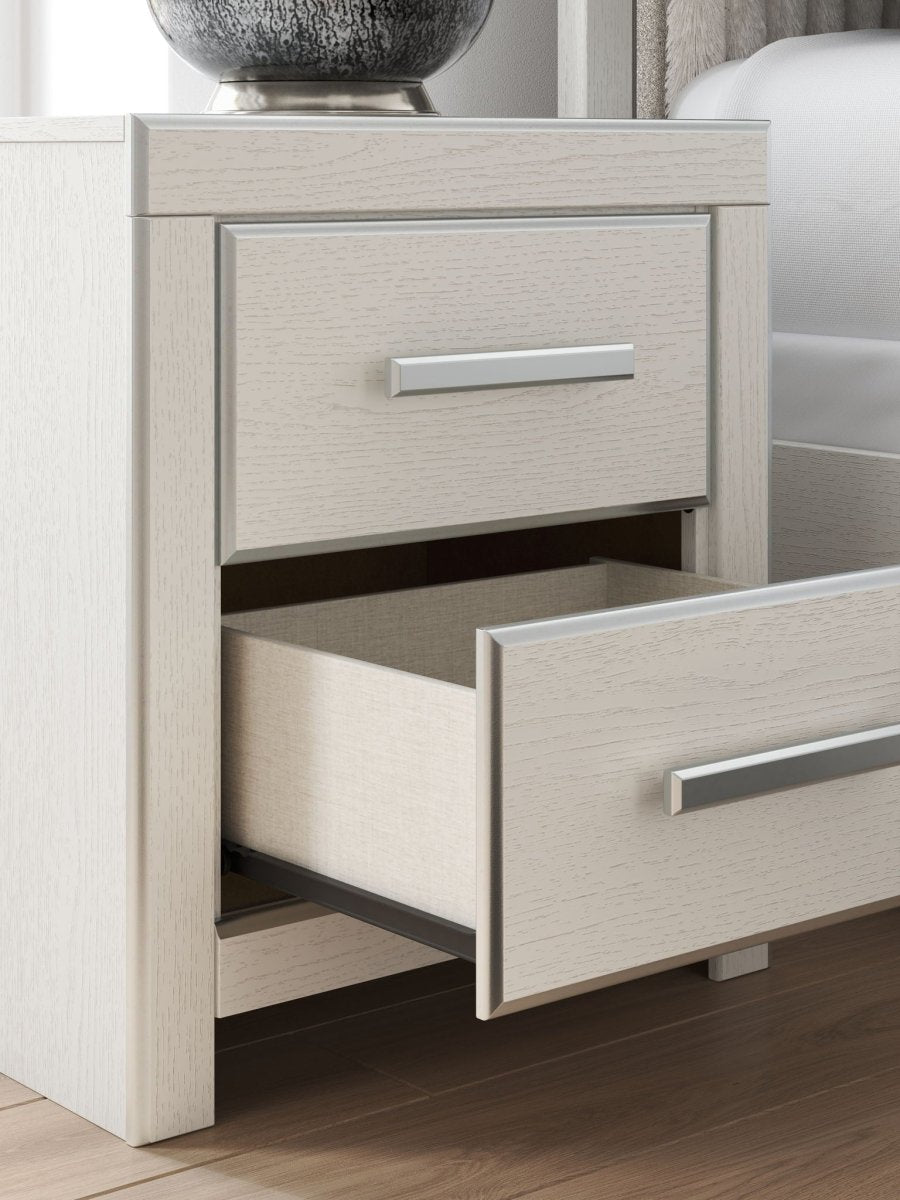 Zuraleus - Two Drawer Night Stand Nightstands w/ Charging Stations by Signature Design by Ashley® - Walls Furniture & Mattress