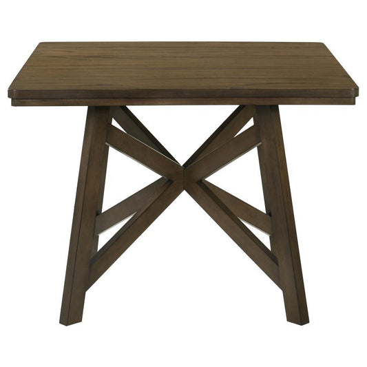 Canfield - Square Counter Height Dining Table - Brown Counter Tables by Coaster Fine Furniture - Walls Furniture & Mattress