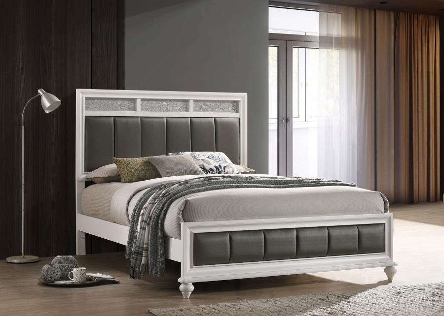 Barzini - Upholstered Panel Bed Panel Beds by CoasterEveryday - Walls Furniture & Mattress