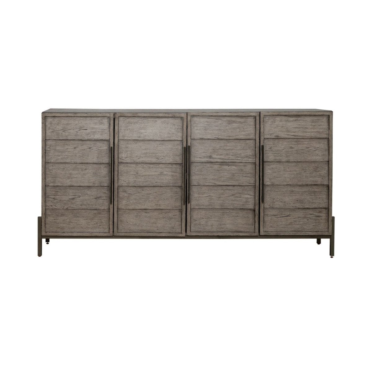 Pelicans Buff - 74" Accent TV Console - Gray TV Stands by Liberty Furniture - Walls Furniture & Mattress
