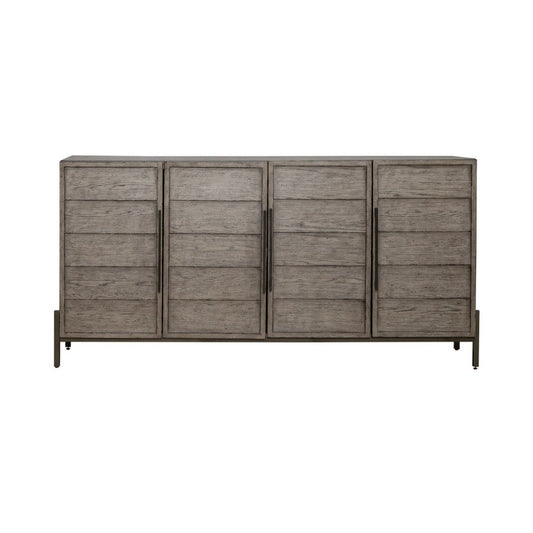 Pelicans Buff - 74" Accent TV Console - Gray TV Stands by Liberty Furniture - Walls Furniture & Mattress