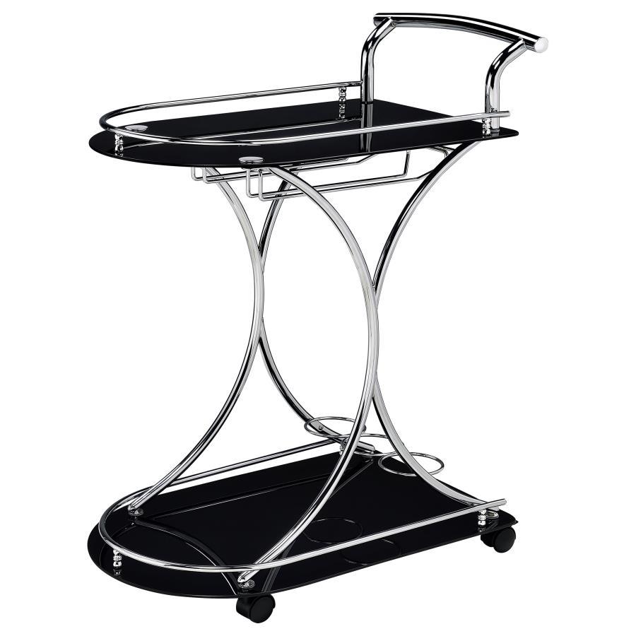 Elfman - 2 - Shelve Serving Cart Bar Carts by CoasterEveryday - Walls Furniture & Mattress