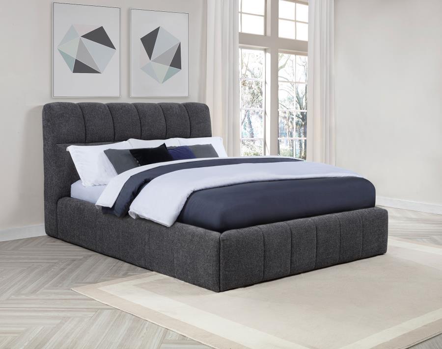 Nollet - Upholstered Platform Bed Upholstered Beds by Coaster Fine Furniture - Walls Furniture & Mattress