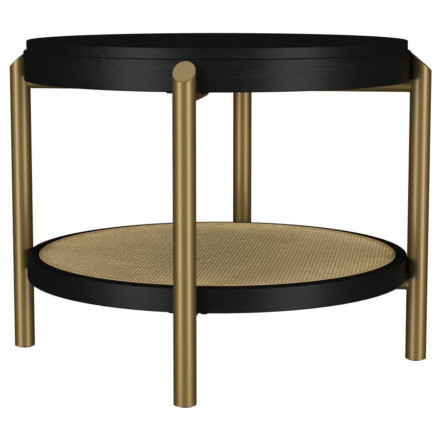 Arini - Round End Side Table With Storage Shelf End Tables by Coaster Fine Furniture - Walls Furniture & Mattress