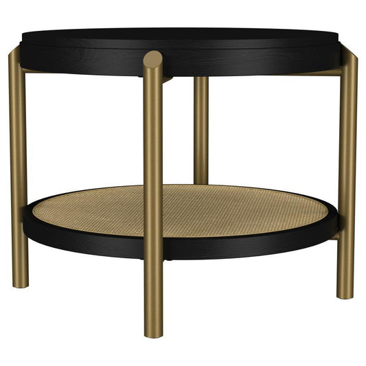 Arini - Round End Side Table With Storage Shelf End Tables by Coaster Fine Furniture - Walls Furniture & Mattress