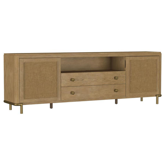 Arini - Rattan Cane 2 - Door TV Stand Media Console TV Stands by Coaster Fine Furniture - Walls Furniture & Mattress