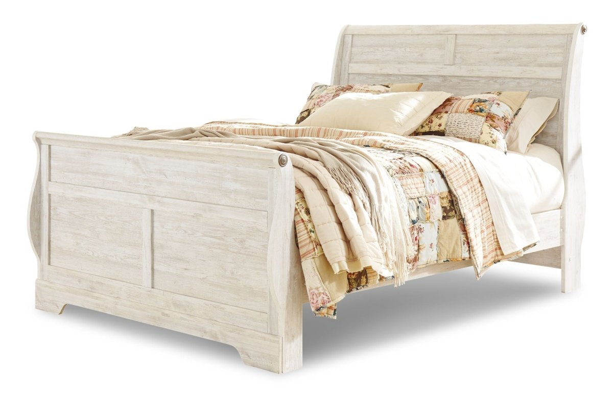Willowton - Bed Sleigh Beds by Signature Design by Ashley® - Walls Furniture & Mattress