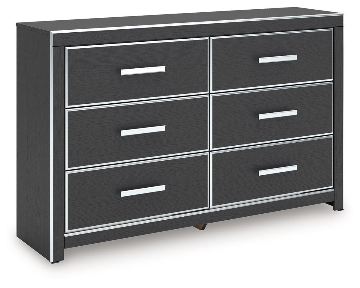 Zuraleus - Black - Six Drawer Dresser Dressers by Signature Design by Ashley® - Walls Furniture & Mattress