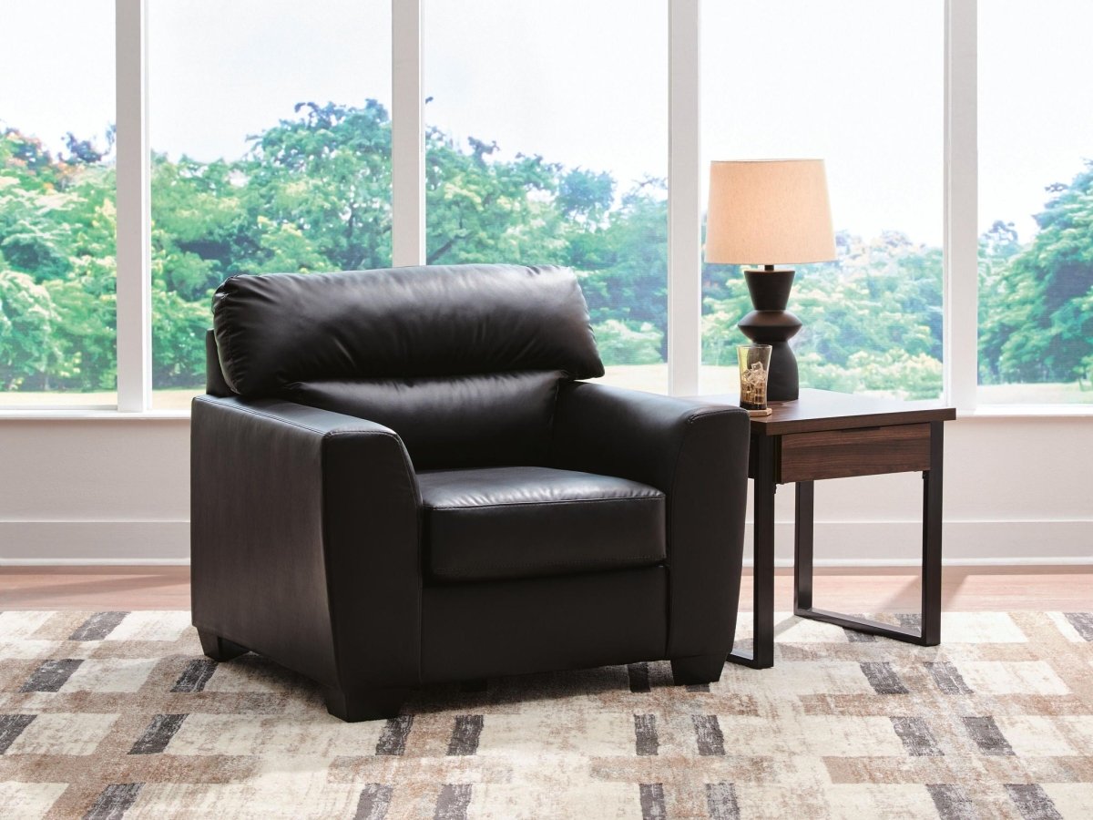 Glennbre - Chair - Midnight Arm Chairs by Signature Design by Ashley® - Walls Furniture & Mattress