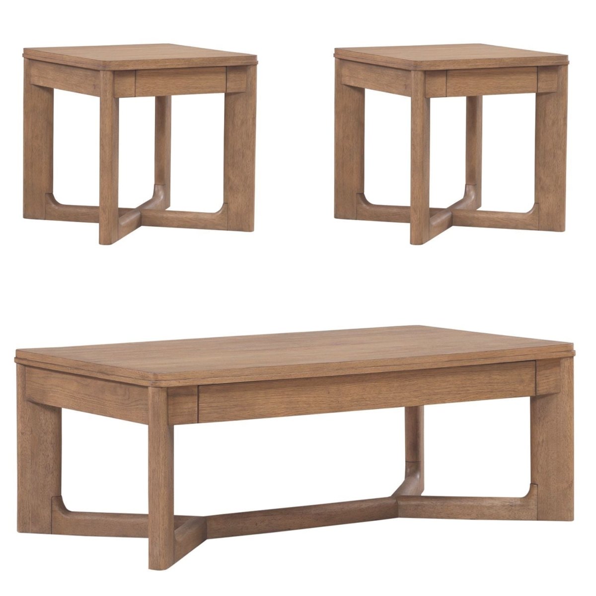 Ballentine - 3 Piece Set - Brown Table Sets by Liberty Furniture - Walls Furniture & Mattress
