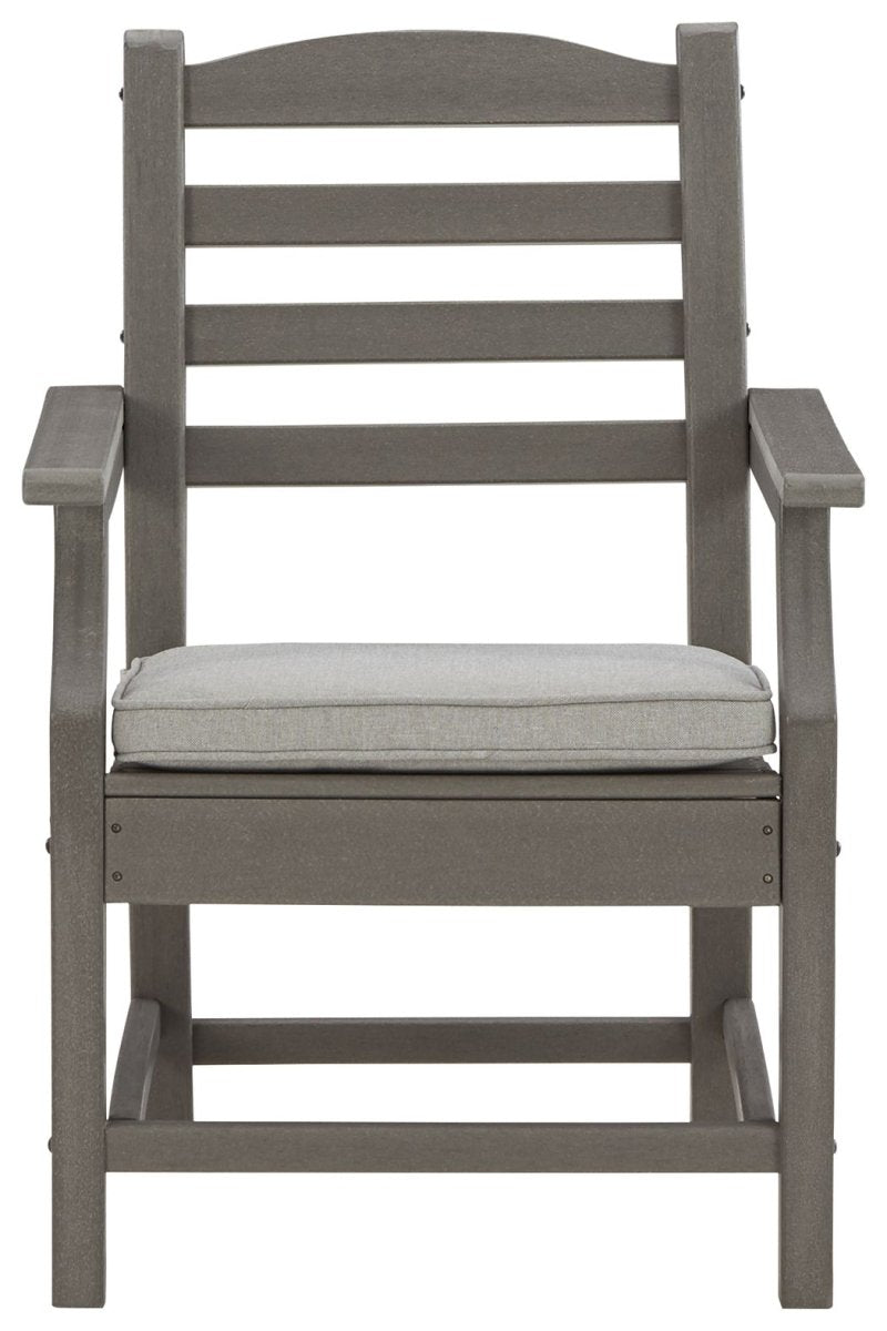 Visola - Arm Chair With Cushion (Set of 2) - Gray Chair Sets by Signature Design by Ashley® - Walls Furniture & Mattress