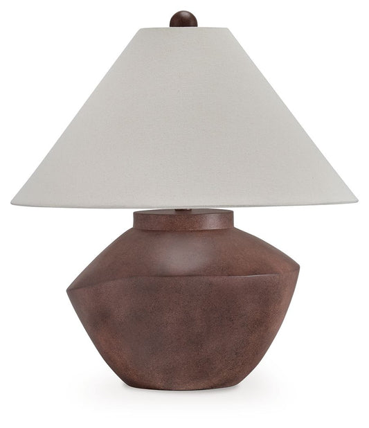 Honsworth - Antique Brown - Poly Table Lamp Table Lamps by Signature Design by Ashley® - Walls Furniture & Mattress
