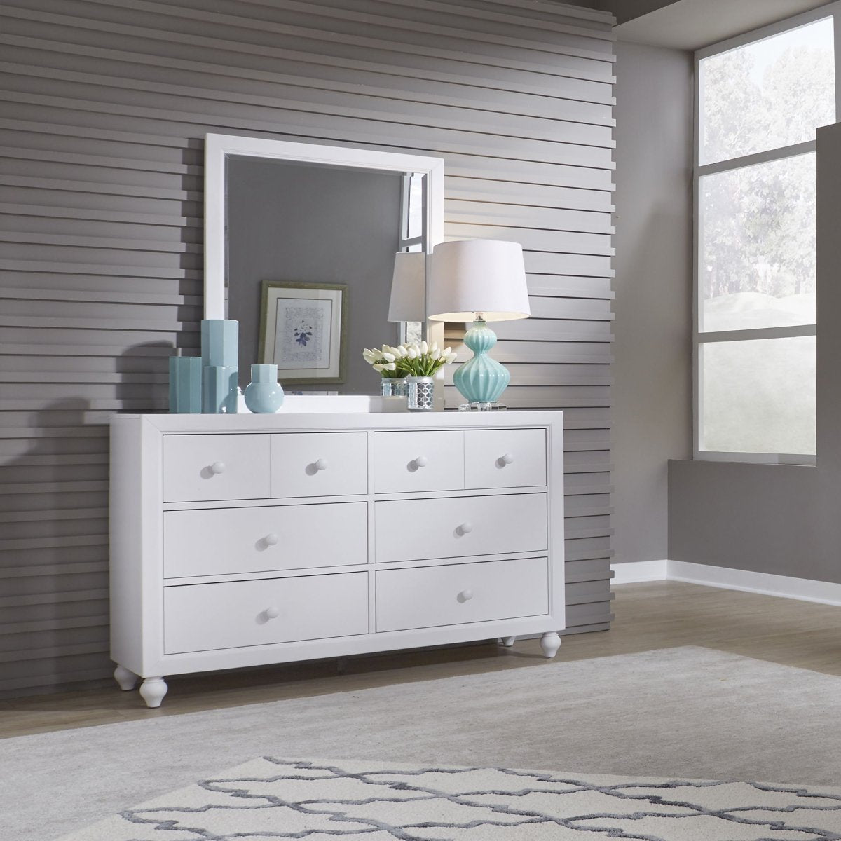 Cottage View - Panel Bed, Dresser & Mirror 3 Piece Bedroom Sets by Liberty Furniture - Walls Furniture & Mattress