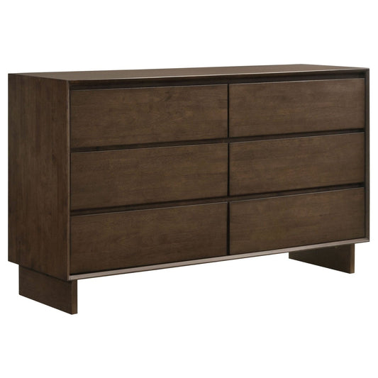 Glenwood - 6 - Drawer Dresser Cabinet Dressers by Coaster Fine Furniture - Walls Furniture & Mattress
