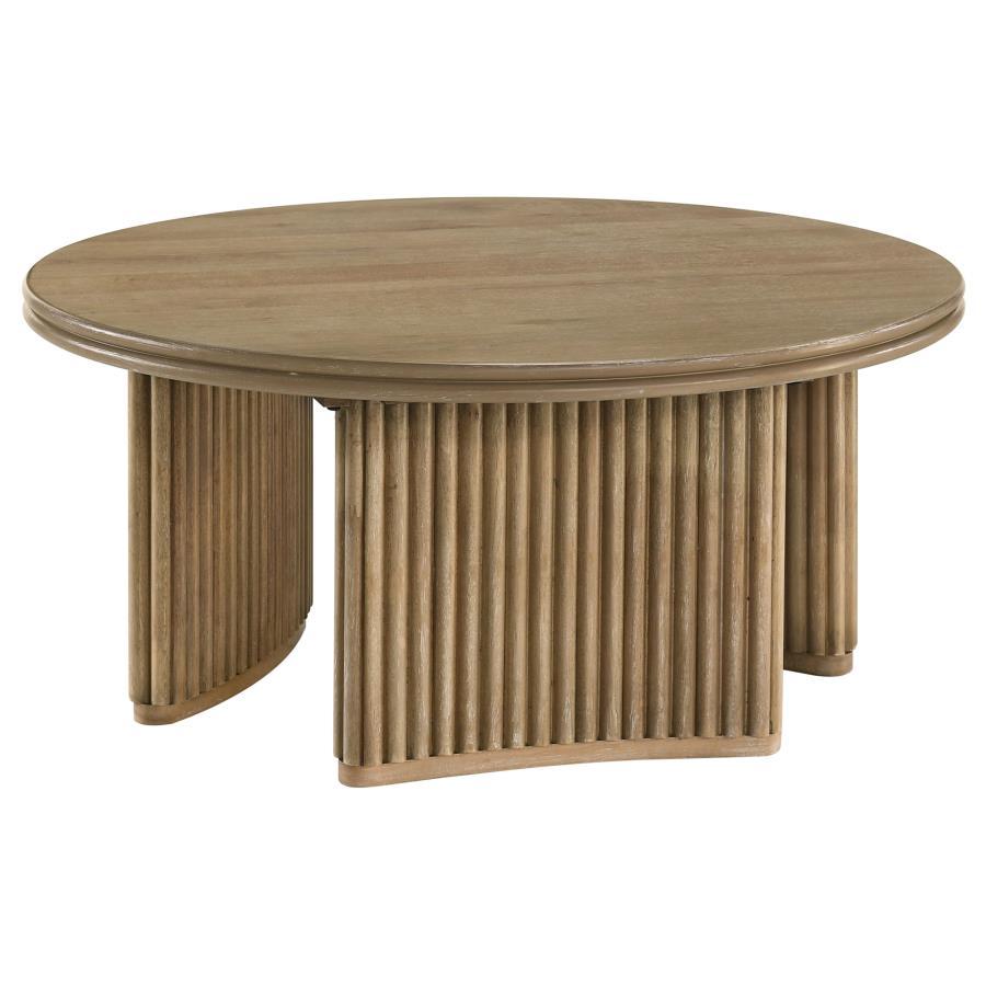 Adina - Round Wood Table End Tables by Coaster Fine Furniture - Walls Furniture & Mattress